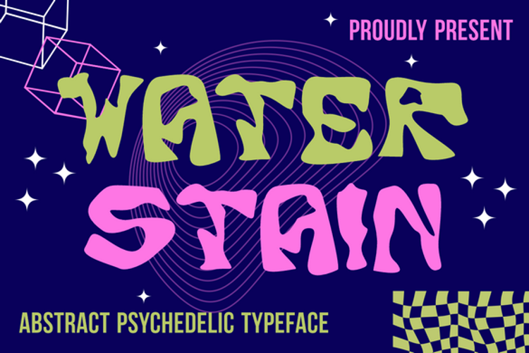 Preview of Water Stain Font