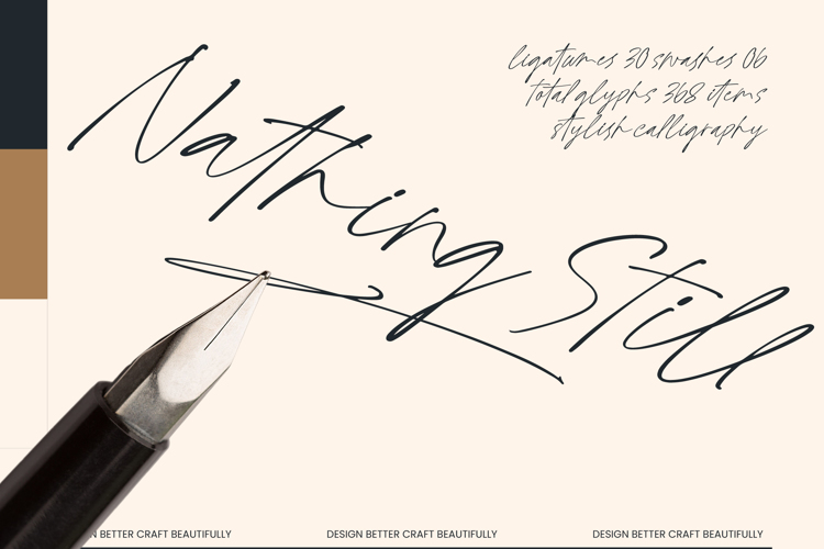 Preview of Nathing Still Font