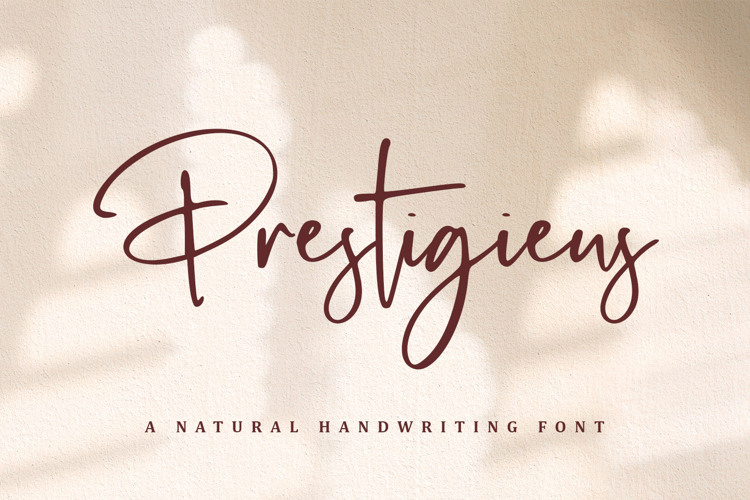 Preview of Prestigieus Font