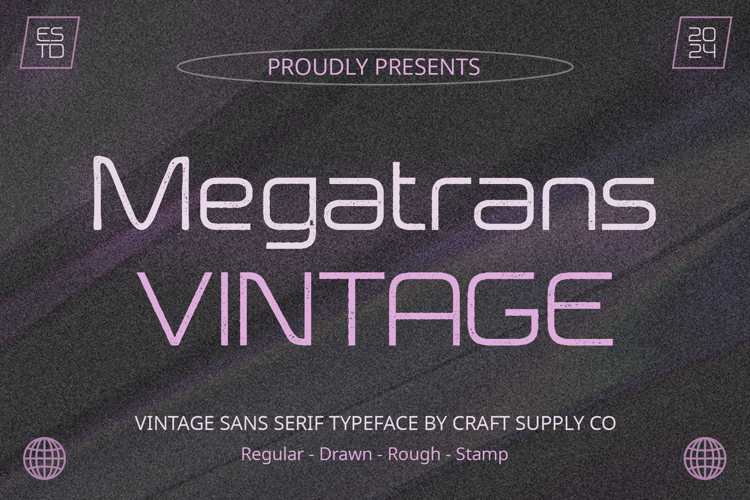 Megatrans Vintage Stamp Font