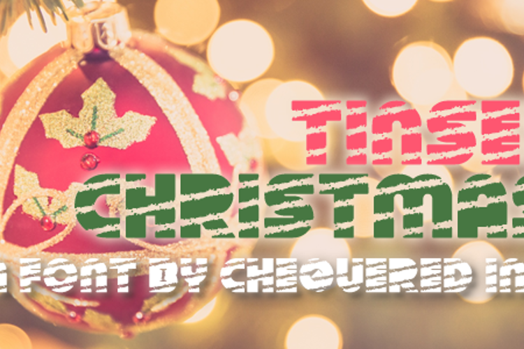 Tinsel Christmas Font