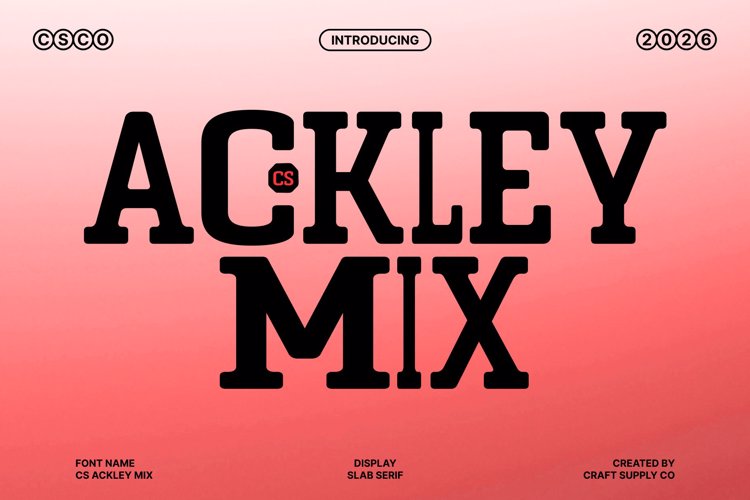 Preview of CS Ackley Mix Font