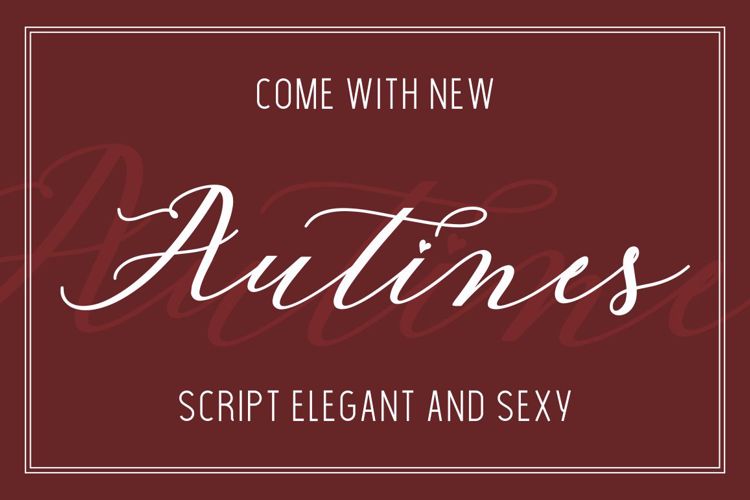 Autines Script Font