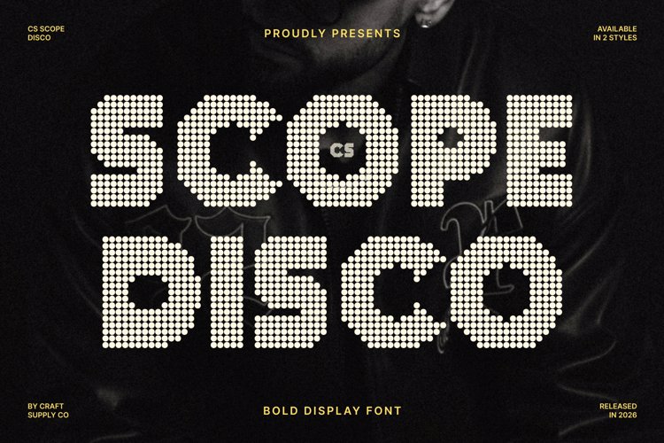 Preview of CS Scope Disco Font