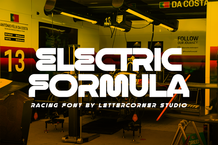 Electric Formula Font