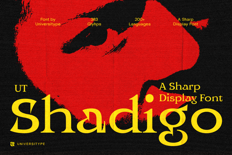 Preview of UT Shadigo Font