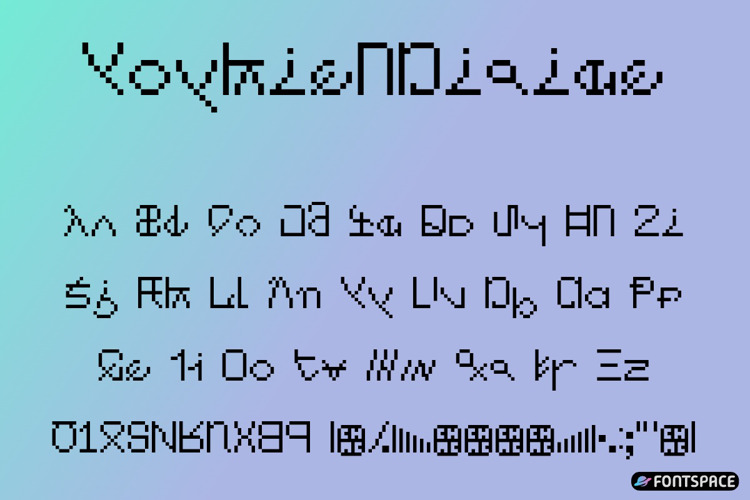 Preview of Nunkish Pixies Font