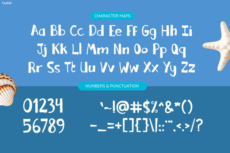 Preview of Tulados Font