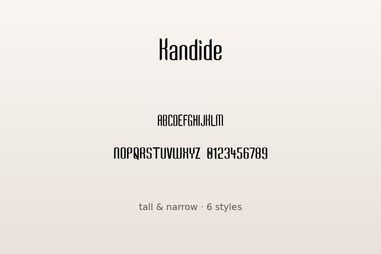 Preview of Kandide Font