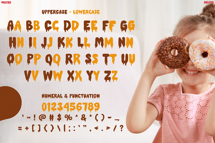 Preview of MELTED Font
