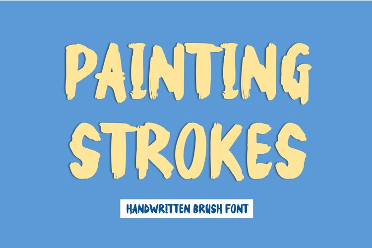 Preview of Painting Strokes Font
