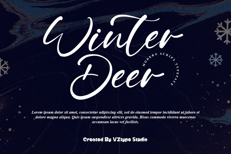 Winter Deer Font