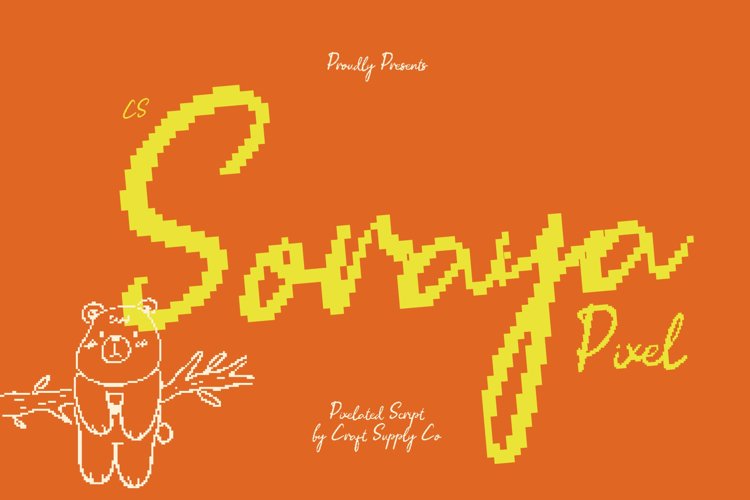 Preview of CS Soraya Pixel Font