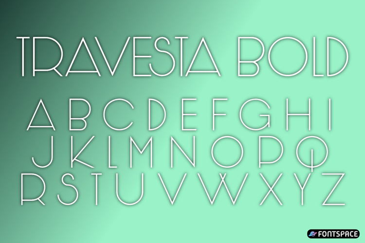 Preview of Travesta Bold Font