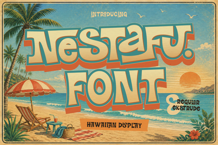 Preview of Nestafu Font
