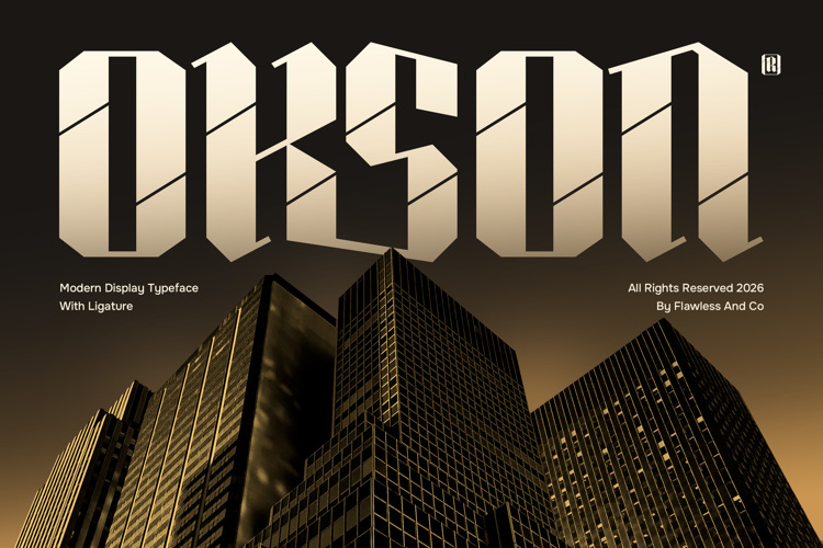 Preview of OKSON Font
