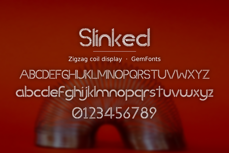 Preview of Slinked Font