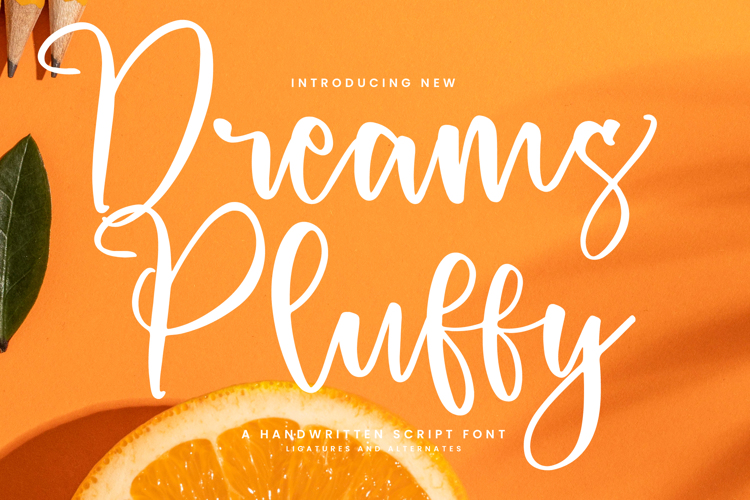 Preview of Dreams Pluffy Font