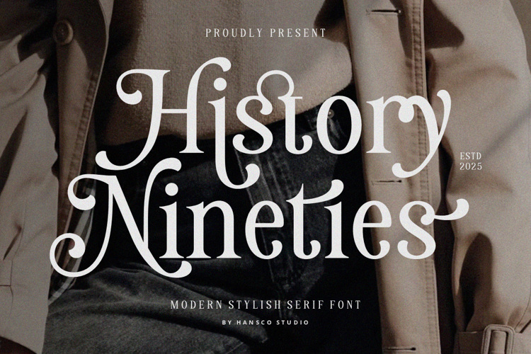 Preview of History Nineties Font