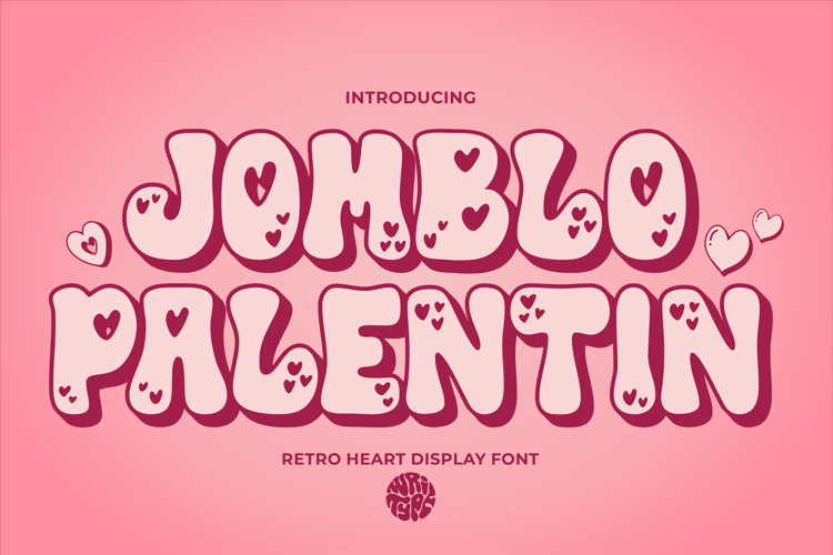 Preview of WR Jomblo Palentin Font