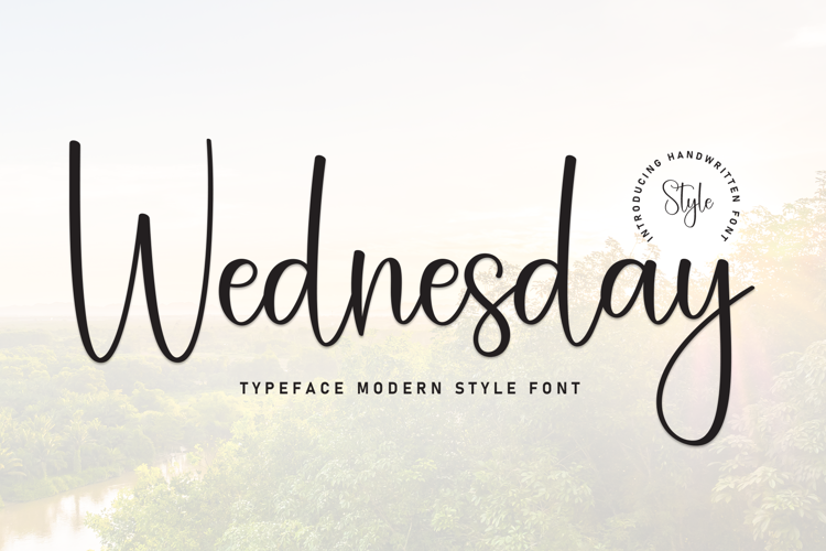 Preview of Wednesday Font