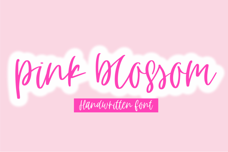 pink blossom Font