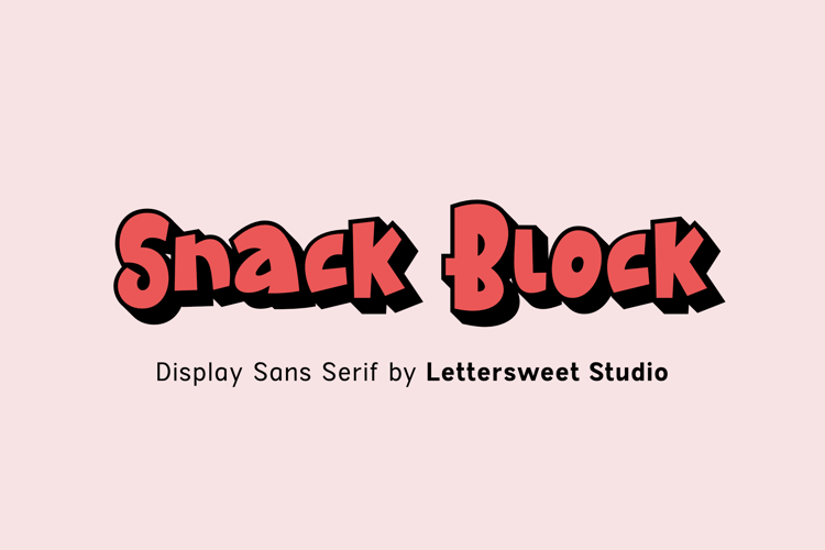 Preview of Snack Block Font