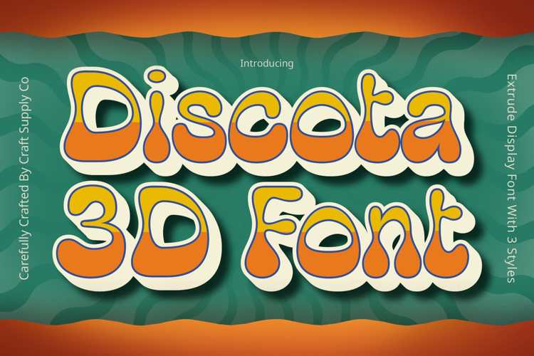 Discota 3D Font