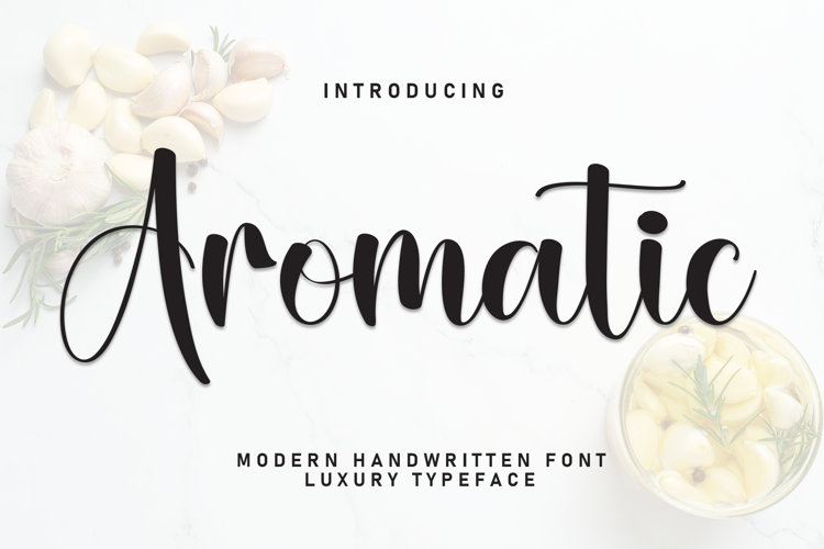 Preview of Aromatic Font