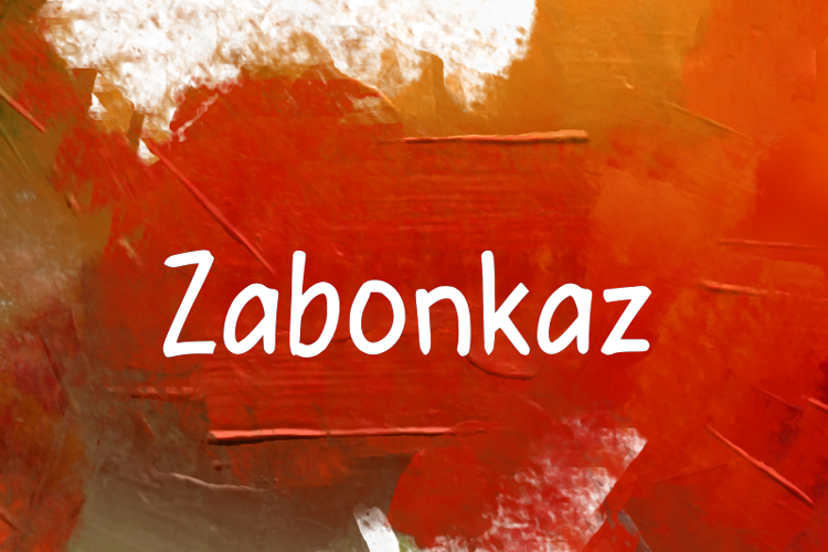 Preview of z  Zabonkaz Font