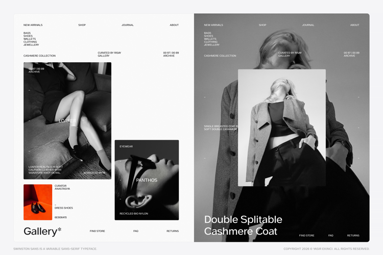 Preview of Swinston Sans Font