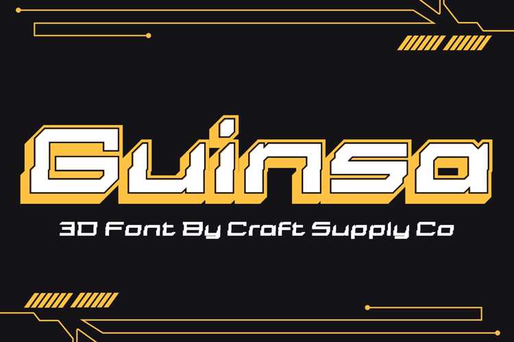 Guinsa 3D Font