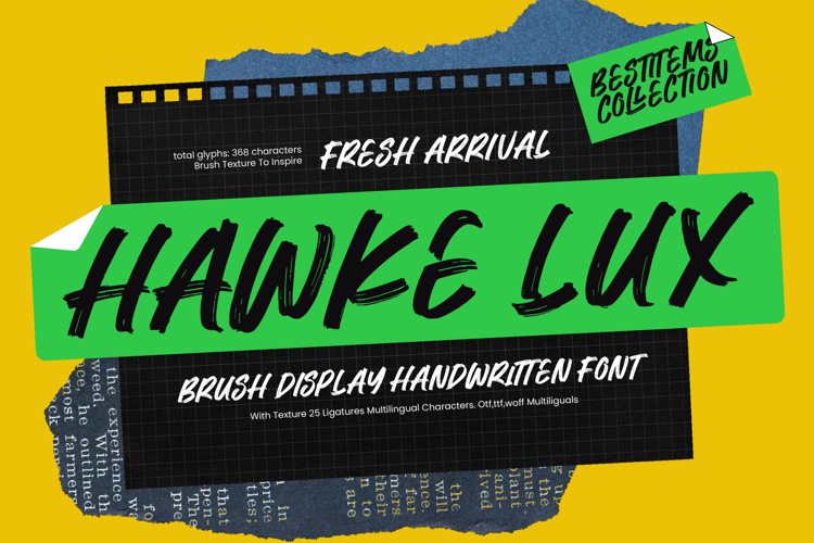 Preview of Hawke Lux Font