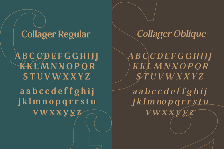Collager Oblique Font