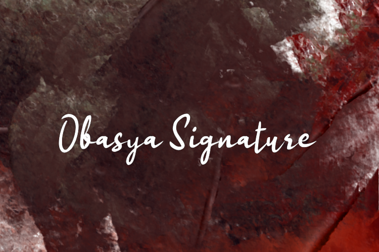 Obasya Signature Font