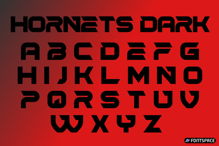 Preview of Hornets Dark Font