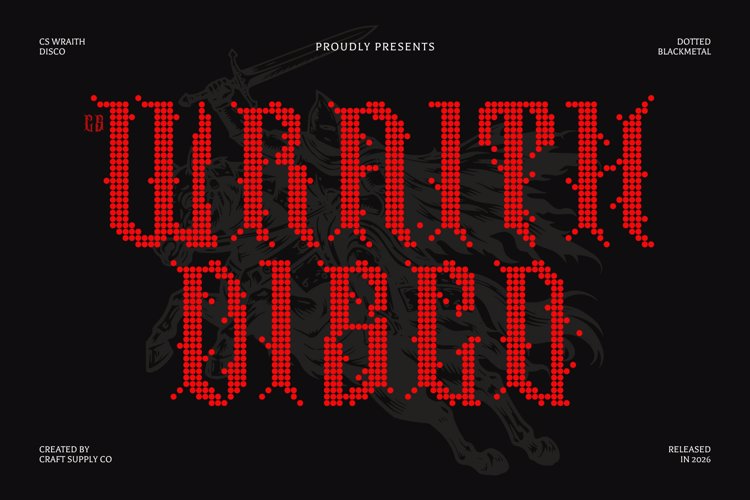 Preview of CS Wraith Disco Font