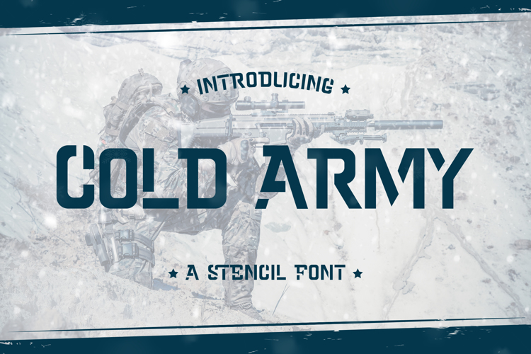 Cold Army Trial Font