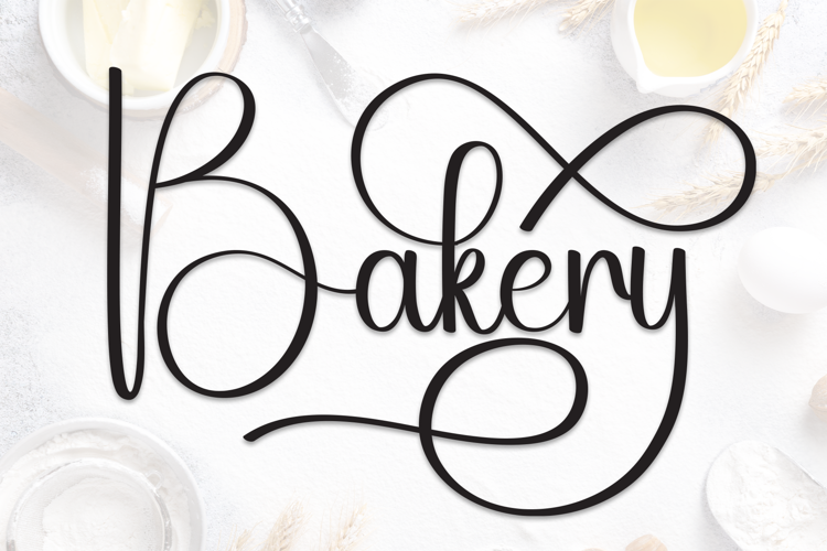 Preview of Bakery Font