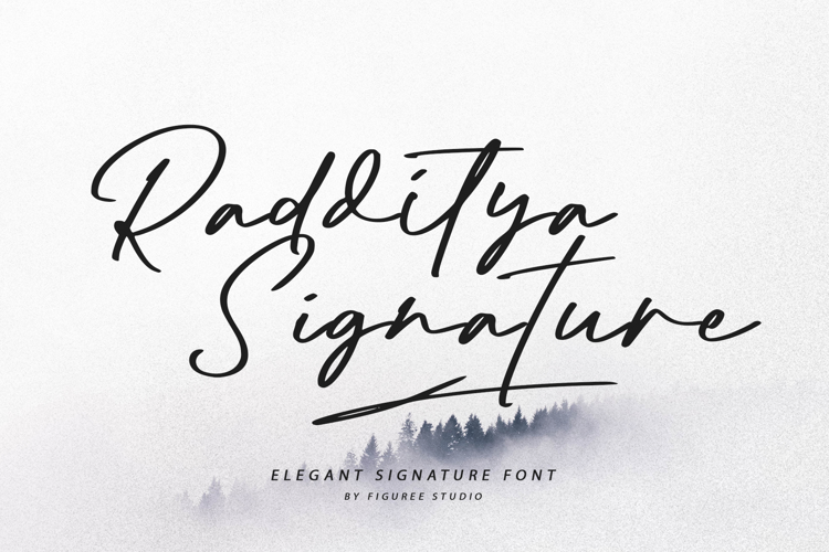 Radditya Signature Font