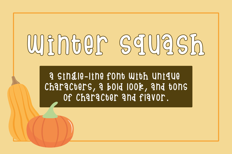 winter squash Font