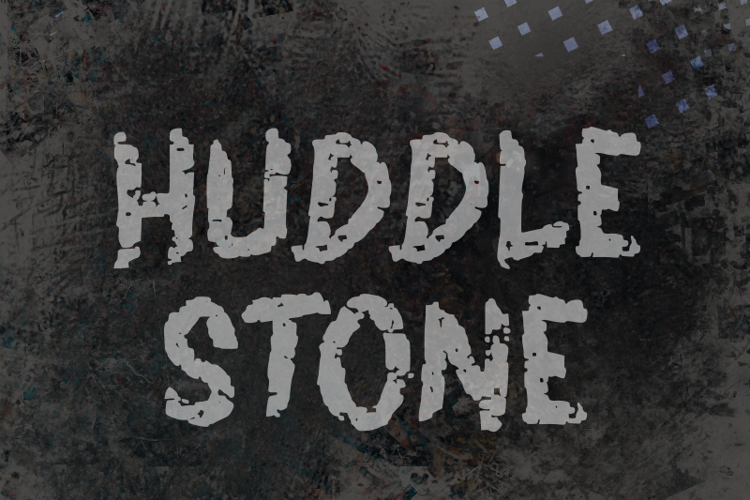 h Huddle Stone Font