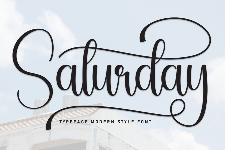 Preview of Saturday Font