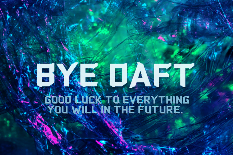 b Bye Daft Font