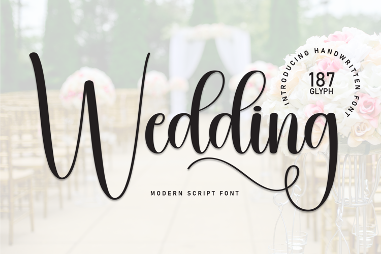 Preview of Wedding Font