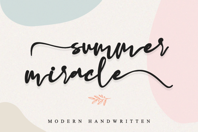 summer miracle Font