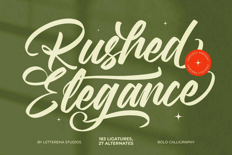 Rushed Elegance VERSION Font