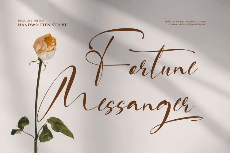 Preview of Fortune Messenger Font