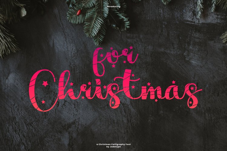 For Christmas Font