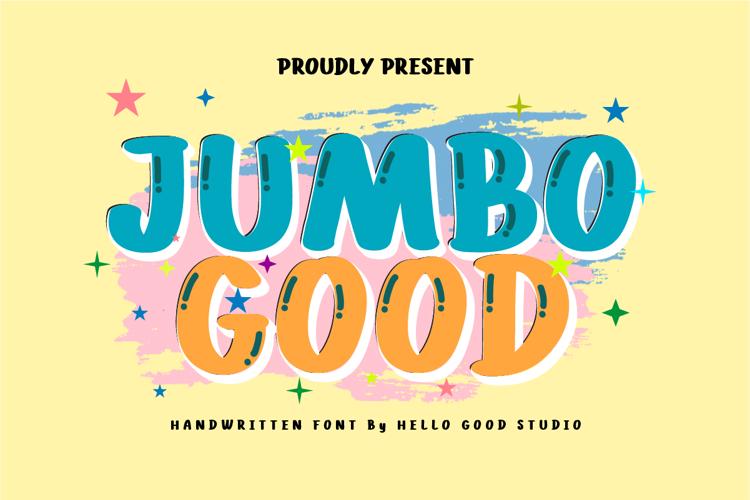 Preview of Jumbo Good Font